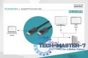 Kabel połączeniowy DisplayPort z zatrzaskami 8K 30Hz UHD Typ DP/DP M/M czarny 2m