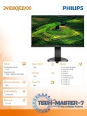 Monitor 23.8 241B8QJEB IPS DVI HDMI DP Pivot