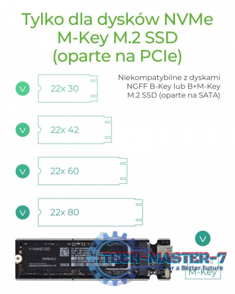 Obudowa IB-1817M-C31 M.2 NVMe SSD Obudowa IB-1817M-C31 M.2 NVMe SSD
