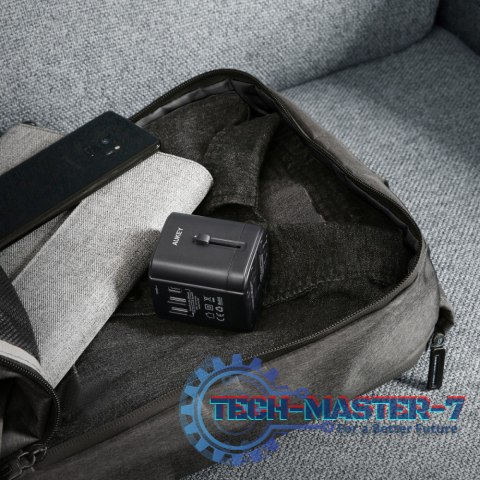 PA-TA01 Black uniwersalny podróżny adapter sieciowy 2xUSB+1xUSB C | 7.8A | pasuje w 150 krajach PA-TA01 Black uniwersalny podróżny adapter sieciowy 2xUSB+1xUSB C | 7.8A | pasuje w 150 krajach