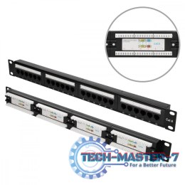 Patchpanel 24 porty CAT6 UTP V2