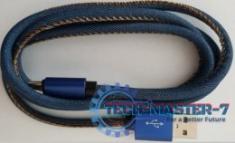 Kabel Micro USB premium jeans 1 m