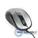Mysz optyczna USB czarno-szara