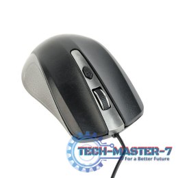 Mysz optyczna USB szaro-czarna