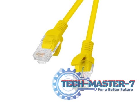 PATCHCORD KAT.5E 0.25M ŻÓŁTY FLUKE PASSED LANBERG 10-PACK