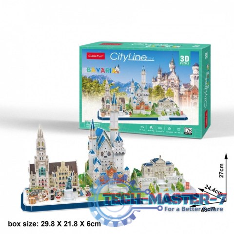 Puzzle 3D City Line Bawaria
