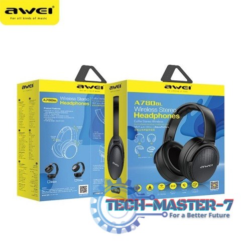 Słuchawki nauszne Bluetooth A780BL czarne Słuchawki nauszne Bluetooth A780BL czarne