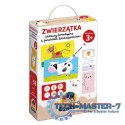Zestaw edukacyjny Zwierzątka Zabawy kreatywne z pisakiem zmazywakiem