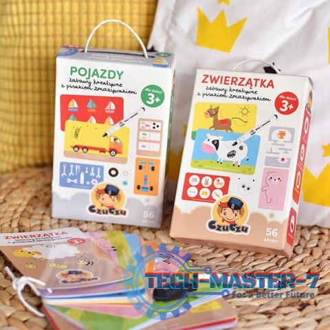 Zestaw edukacyjny Zwierzątka Zabawy kreatywne z pisakiem zmazywakiem Zestaw edukacyjny Zwierzątka Zabawy kreatywne z pisakiem zmazywakiem