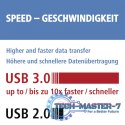 Czytnik kart SD/microSD USB 3.0 srebrny
