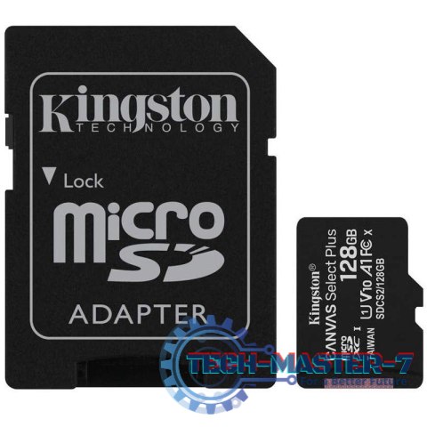 Karta pamięci microSD 128GB Canvas Select Plus 100MB/s Adapter Karta pamięci microSD 128GB Canvas Select Plus 100MB/s Adapter