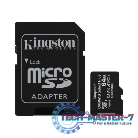 Karta pamięci microSD 64GB Canvas Select Plus 100MB/s Adapter