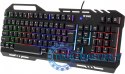 Klawiatura YKB 3200 Shadow metalowa, podświetlenie LED