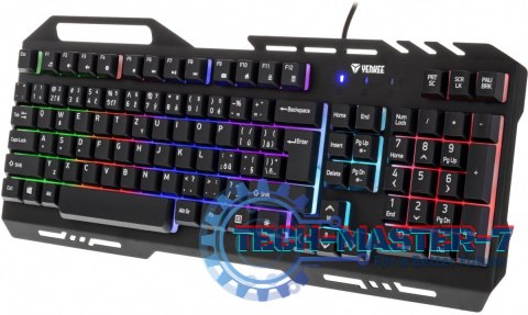 Klawiatura YKB 3200 Shadow metalowa, podświetlenie LED Klawiatura YKB 3200 Shadow metalowa, podświetlenie LED
