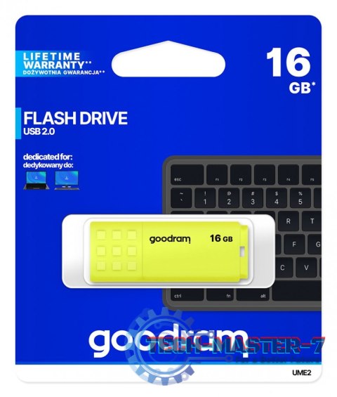 Pendrive UME2 16GB USB 2.0 Żółty