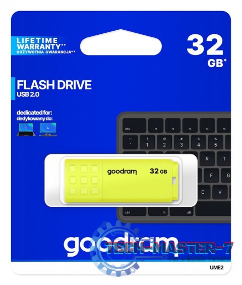 Pendrive UME2 32GB USB 2.0 Żółty