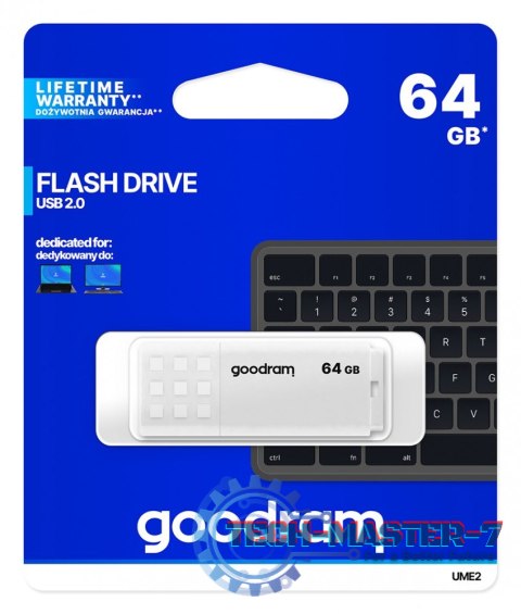 Pendrive UME2 64GB USB 2.0 Biały