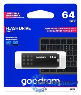 Pendrive UME3 64GB USB 3.0 Czarny