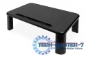 Podstawka pod monitor regulowana z drewnianym blatem do 10kg Czarna