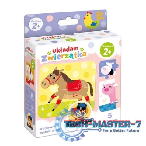 Układanka Ukladam zwierzątka 2+
