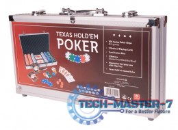 Żetony do Pokera w walizce aluminiowej 300 sztuk