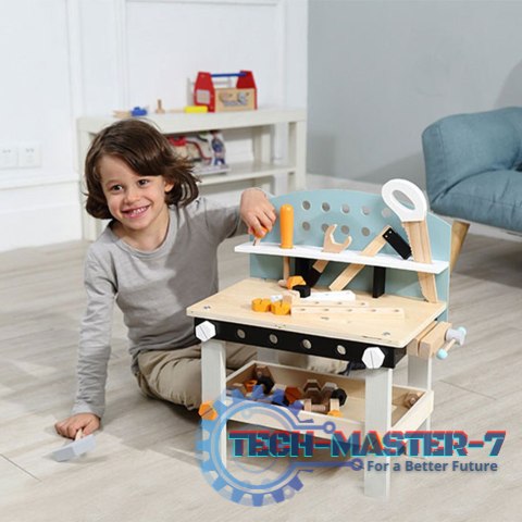 Drewniany warsztat dla dzieci stół narzędziowy 38 elementów ECOTOYS ECOTOYS Drewniany warsztat dla dzieci stół narzędziowy 38 elementów ECOTOYS ECOTOYS