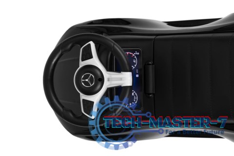 Jeździk autko Mercedes C CLASS interaktywna kierownica dźwięki czarny MULTISTORE Jeździk autko Mercedes C CLASS interaktywna kierownica dźwięki czarny MULTISTORE