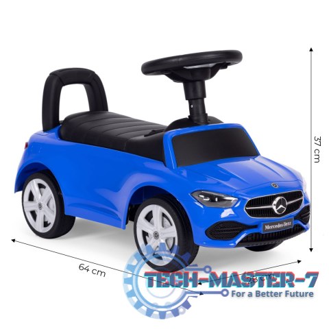 Jeździk autko Mercedes C CLASS interaktywna kierownica dźwięki niebieski MULTISTORE Jeździk autko Mercedes C CLASS interaktywna kierownica dźwięki niebieski MULTISTORE