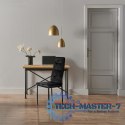 Komplet 4 krzeseł czarne krzesło welurowe do jadalni i salonu ModernHome ModernHome