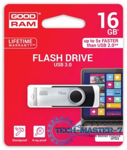 Pendrive (Pamięć USB) GOODRAM 16 GB USB 3.0 Czarno-srebrny
