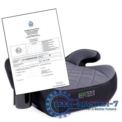 Podkładka samochodowa siedzisko dla dzieci i-SIZE uchwyt na napoje wzrost 125-150 cm ECOTOYS ECOTOYS Podkładka samochodowa siedzisko dla dzieci i-SIZE uchwyt na napoje wzrost 125-150 cm ECOTOYS ECOTOYS
