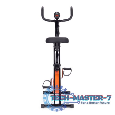 Rowerek treningowy rower stacjonanry fitness mechaniczny licznik komputer płynna regulacja - pomarańczowy ModernHome ModernHome Rowerek treningowy rower stacjonanry fitness mechaniczny licznik komputer płynna regulacja - pomarańczowy ModernHome ModernHome