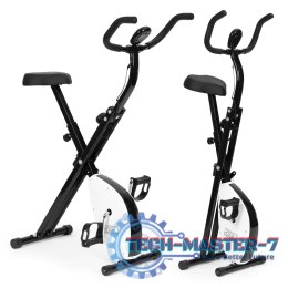 Rowerek treningowy rower stacjonarny fitness mechaniczny licznik komputer płynna regulacja - biały ModernHome ModernHome