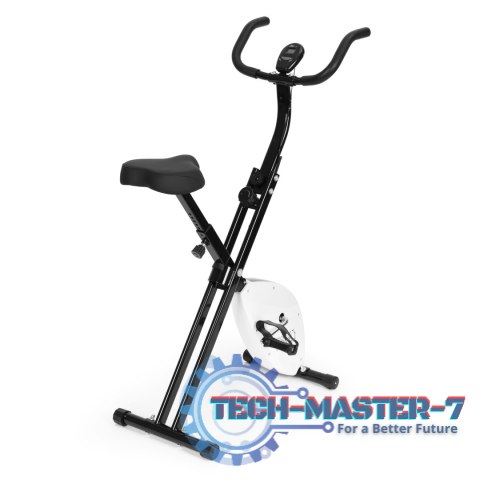 Rowerek treningowy rower stacjonarny fitness mechaniczny licznik komputer płynna regulacja - biały ModernHome ModernHome Rowerek treningowy rower stacjonarny fitness mechaniczny licznik komputer płynna regulacja - biały ModernHome ModernHome