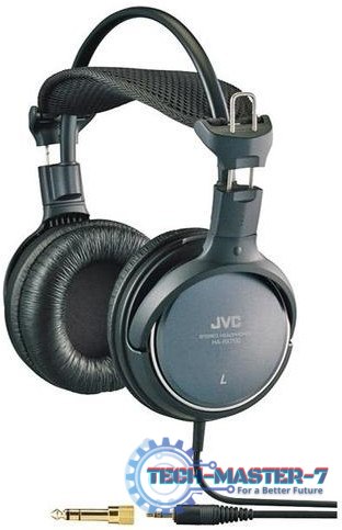 Słuchawki Na głowę JVC HA-RX700 (3.5m /3.5 mm (pozłacany) wtyk/Czarny)
