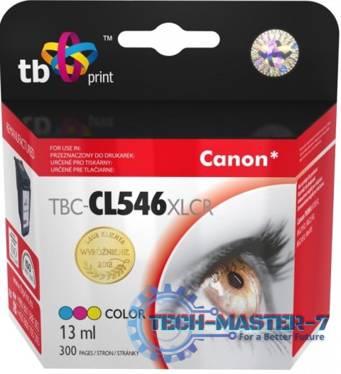 Wkład TB PRINT TBC-CL546XLCR Kod oryginału: CL-546XL Wkład TB PRINT TBC-CL546XLCR Kod oryginału: CL-546XL
