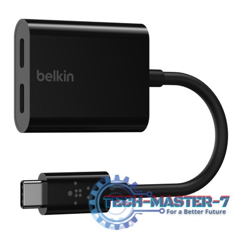 Adapter przejściówka 2xUSB-C Audio+Charge rockstar