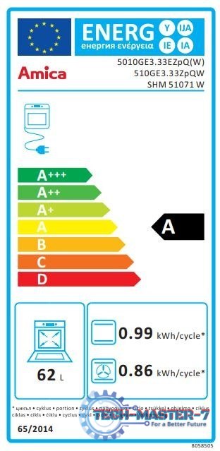 Kuchnia gazowo-elektryczna 510GE3.33ZpQ(W) Kuchnia gazowo-elektryczna 510GE3.33ZpQ(W)