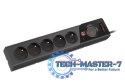 Listwa zasilająca Z5 3m 5x230V 10A Z5/30/CZ czarna