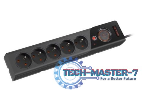 Listwa zasilająca Z5 3m 5x230V 10A Z5/30/CZ czarna Listwa zasilająca Z5 3m 5x230V 10A Z5/30/CZ czarna