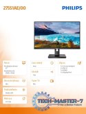 Monitor 275S1AE 27 cali IPS DVI HDMI DP Pivot