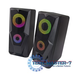 Głośnik 2,0 USB Led Rainbow Baila
