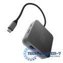 Hub USB-C GC 6w1 3xUSB 3.0, HDMI, RJ45 (Ethernet), USB-C PD