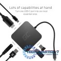Hub USB-C GC 6w1 3xUSB 3.0, HDMI, RJ45 (Ethernet), USB-C PD