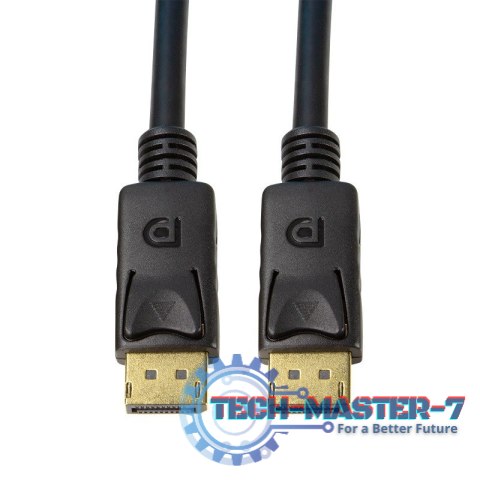 Kabel DisplayPort 1.4 8K/60Hz 3m Czarny Kabel DisplayPort 1.4 8K/60Hz 3m Czarny