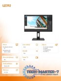 Monitor U27P2 27 IPS 4k HDMI DP USB Pivot