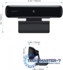 PC-W1 Kamera internetowa USB | Full HD 1920x1080 | 1080p | 30fps | mikrofony stereo z redukcja hałasu