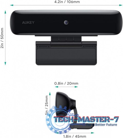 PC-W1 Kamera internetowa USB | Full HD 1920x1080 | 1080p | 30fps | mikrofony stereo z redukcja hałasu PC-W1 Kamera internetowa USB | Full HD 1920x1080 | 1080p | 30fps | mikrofony stereo z redukcja hałasu