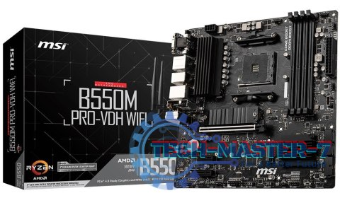 Płyta główna B550M PRO-VDH WIFI AM4 4DDR4 HDMI/DP/VGA M.2 mATX