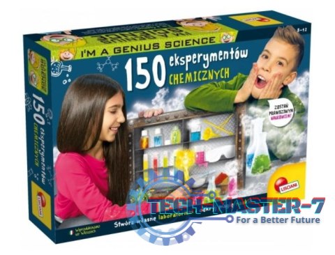 Zestaw naukowy I'M A Genius 150 eksperymentów chemicznych